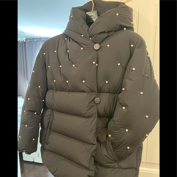 New Mackage Aura Pearl Black Women down jacket - Picture 2 of 12